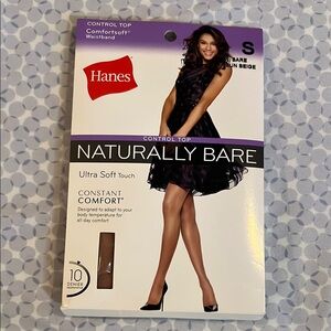 Hanes Naturally Bare Control Top Pantyhose - Beige